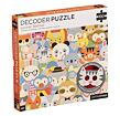 Petit Collage Puzzle Tiere 100 Teile mit 3D-Brille