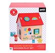 Petit Collage Jigsaw Puzzle Haus mit Tieren
