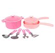 Sada nádobí s doplňky růžová