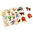 2Kids Toys Dřevěné puzzle Farma 14 dílků