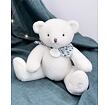 Doudou Plyšový medvídek bílý 25 cm