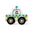 Bigjigs Toys Dřevěné mini policejní auto