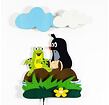 DoDo Kinder LED Maulwurf und Frosch Lampe