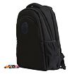 PIXIE CREW Studentenrucksack schwarz mit kleinem Panel