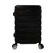 Bavy Cestovní kufr skořepinový 20" Ribs Black