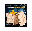 EscapeWelt 3D dřevěná skládačka hlavolamu Secret Lock Box