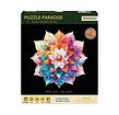 RoboTime Dřevěné puzzle Květinová mandala